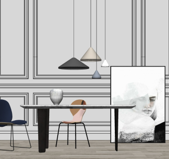 精品客厅设计家具模型 (7)